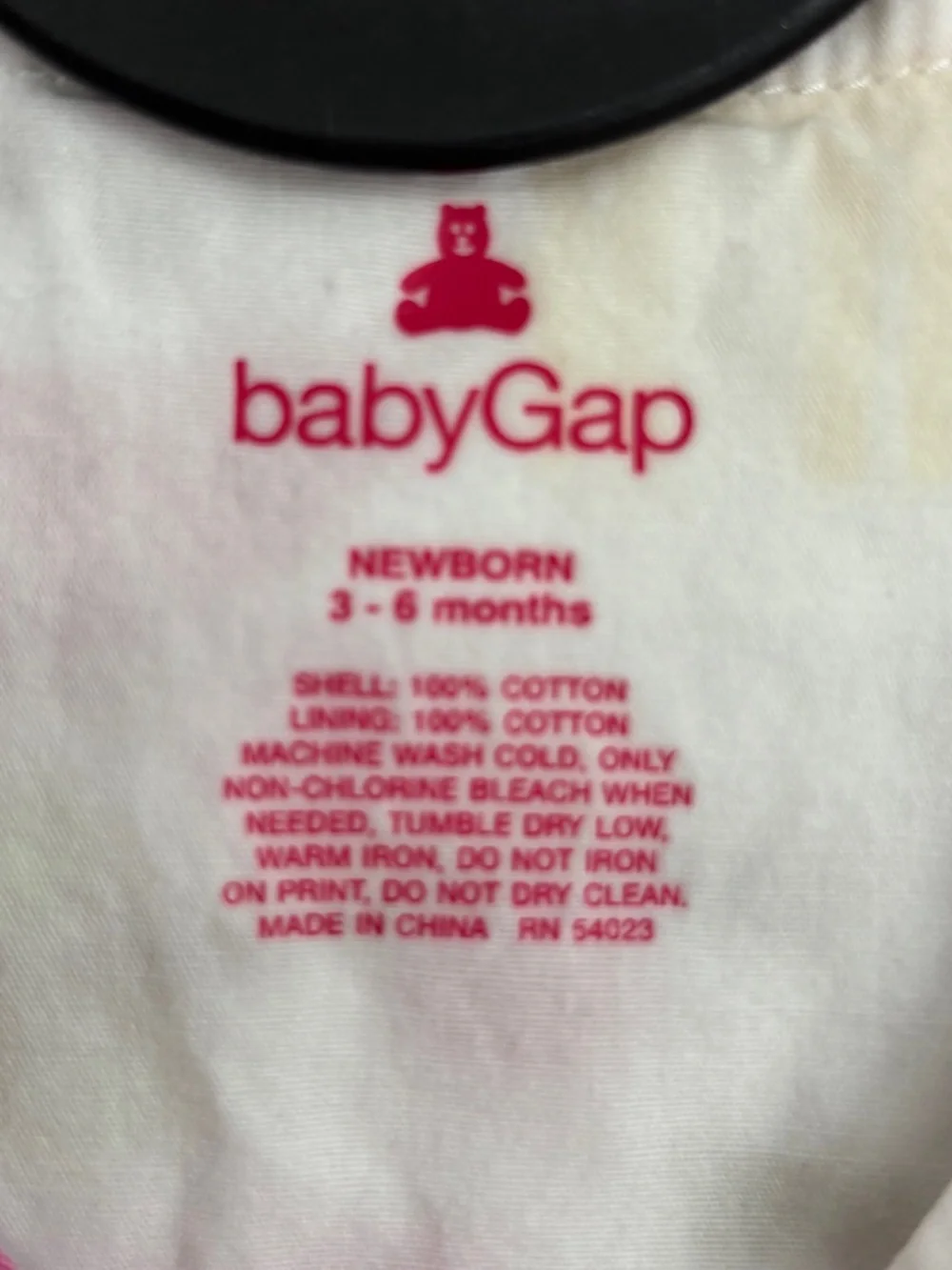 Baby Gap Newborn 3 - 6 Months Sleeveless Dress Pink Yellow Animal Print Cotton